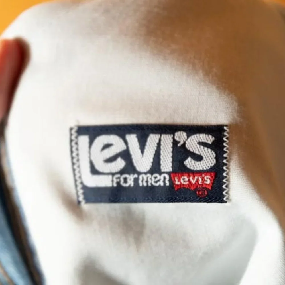 70's Levi's Orange Tab Light Wash High Rise Straight Bootcut Jeans mens 34/34 - Picture 5 of 16